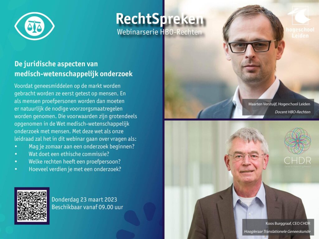 CEO Koos Burggraaf neemt deel aan webinar rechtspreken bij de